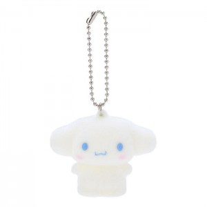 Hello Kitty Cinnamoroll Flocked Keychain Mascot White | AU_HK38796