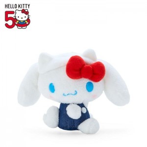 Hello Kitty Cinnamoroll Mascot Keychain Plush (Hello, Everyone! Series) White / Blue | AU_HK47770