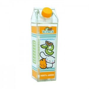 Hello Kitty Cinnamoroll Milk Carton Water Bottle (Orange & Kiwi) Yellow / Green | AU_HK87205