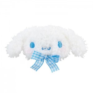 Hello Kitty Cinnamoroll Plush Hair Clip (Gingham Bow) White | AU_HK19259
