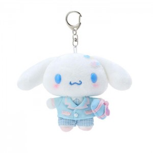 Hello Kitty Cinnamoroll Plush Mascot Keychain (Sanrio Academy Series) White / Blue | AU_HK33522