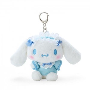 Hello Kitty Cinnamoroll Plush Mascot Keychain (Sky Blue Series) White / Blue | AU_HK97812