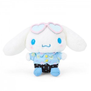 Hello Kitty Cinnamoroll Plush Mascot Keychain (Day at the Funfair Series) Blue / White | AU_HK45318