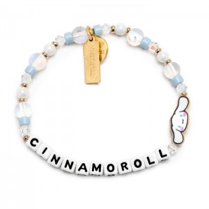 Hello Kitty Cinnamoroll x Little Words Project Beaded Bracelet Silve | AU_HK83414