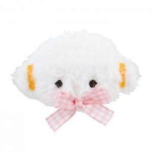 Hello Kitty Cogimyun Plush Hair Clip (Gingham Bow) White | AU_HK55683