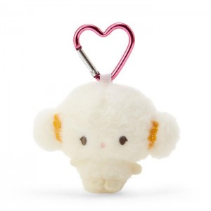 Hello Kitty Cogimyun Plush Mascot All My Heart Keychain White | AU_HK31344