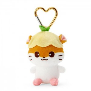 Hello Kitty Corocorokuririn Plush Mascot All My Heart Keychain Yellow / White | AU_HK53211