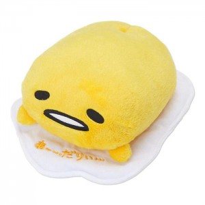 Hello Kitty Gudetama 14" Extra Lazy Large Plush Yellow | AU_HK18955