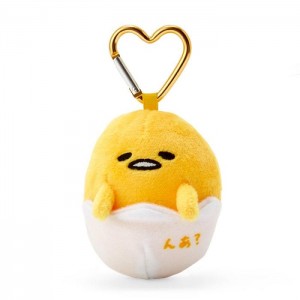 Hello Kitty Gudetama Plush Mascot All My Heart Keychain Yellow | AU_HK59303