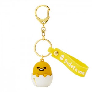 Hello Kitty Gudetama Signature Keychain Yellow | AU_HK19842