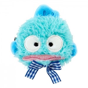Hello Kitty Hangyodon Plush Hair Clip (Gingham Bow) Blue | AU_HK78445