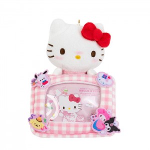 Hello Kitty Hello Kitty 50th Anniv. Plush Mascot Badge Holder (Full of Happy Series) Pink | AU_HK15680