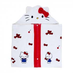 Hello Kitty Hello Kitty Cherry Kids Hooded Towel White | AU_HK49243