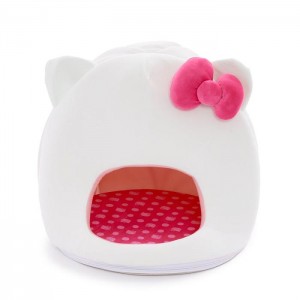 Hello Kitty Hello Kitty Covered Pet Cave Bed White | AU_HK15347