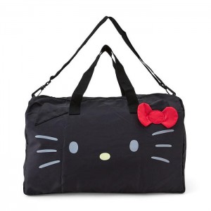 Hello Kitty Hello Kitty Foldable Mascot Weekender Bag Black | AU_HK39644