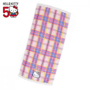 Hello Kitty Hello Kitty Hand Towel (Hello Kitty Dress Tartan Series) Pink | AU_HK11990