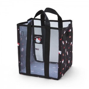 Hello Kitty Hello Kitty Mesh Storage Tote (Medium) Black | AU_HK39279