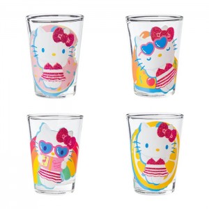 Hello Kitty Hello Kitty Mini Glass 4-Piece Set (Pool Floatie) Pink | AU_HK37924