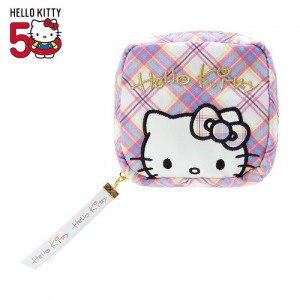 Hello Kitty Hello Kitty Mini Zipper (Hello Kitty Dress Tartan Series) Purple | AU_HK59098