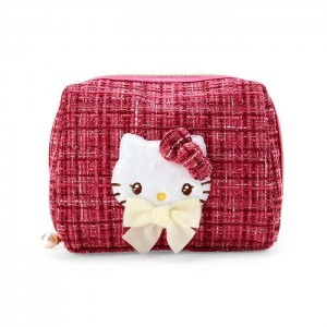 Hello Kitty Hello Kitty Mini Zipper (Winter Tweed Series) Red | AU_HK12474