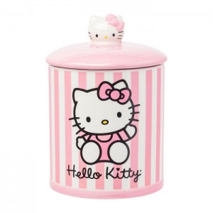 Hello Kitty Hello Kitty Pink Stripe Ceramic Storage Jar Pink | AU_HK48326