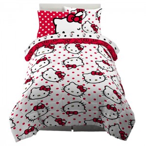 Hello Kitty Hello Kitty Polka Dot Party Bedding Set Red | AU_HK29616