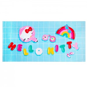 Hello Kitty Hello Kitty Poolside Chill Beach Towel Blue | AU_HK47668
