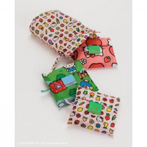 Hello Kitty Hello Kitty and Friends x Baggu Standard Bags Set (Apples + Icons + Friends) Multicolor | AU_HK52816