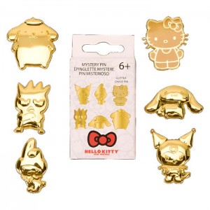 Hello Kitty Hello Kitty and Friends x Loungefly 50th Anniv. Gold Blind Box Pin Gold | AU_HK12389