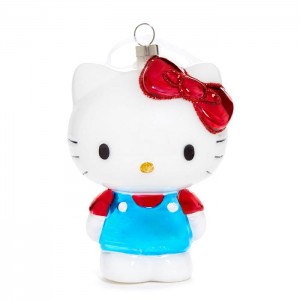 Hello Kitty Hello Kitty x Kat + Annie Glass Ornament White / Blue | AU_HK60063