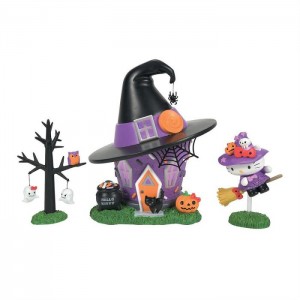 Hello Kitty Hello Kitty's Halloween Witch Tower Figurine Set Purple | AU_HK98076