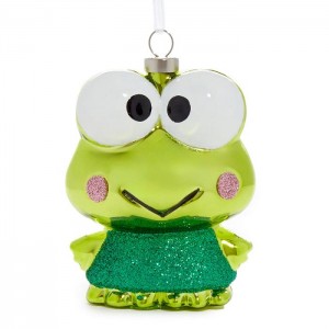 Hello Kitty Keroppi x Kat + Annie Glass Ornament Green | AU_HK45390