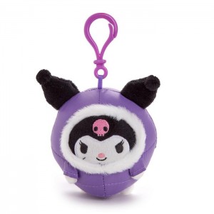 Hello Kitty Kuromi Mascot Clip (Winter Puffer Series) Purple | AU_HK26148