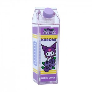 Hello Kitty Kuromi Milk Carton Water Bottle (Blueberry) Purple | AU_HK33390