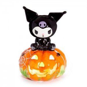 Hello Kitty Kuromi Skeleton Ceramic Tealight Holder Orange / Black | AU_HK38942