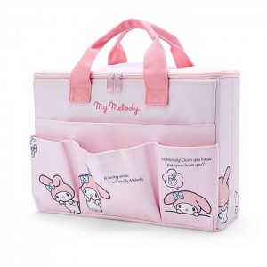 Hello Kitty My Melody Canvas Covered Storage Box Pink | AU_HK59898