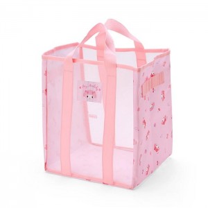 Hello Kitty My Melody Mesh Storage Tote (Medium) Pink | AU_HK54317