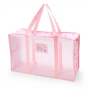 Hello Kitty My Melody Mesh Storage Tote (Large) Pink | AU_HK15522