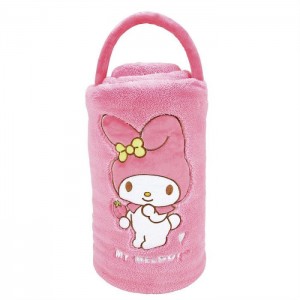 Hello Kitty My Melody SnowThrow Travel Blanket Pink | AU_HK89339