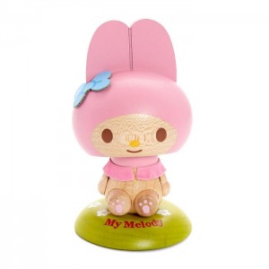 Hello Kitty My Melody Wooden Bobblehead Pink | AU_HK77354