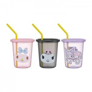 Hello Kitty My Melody & Kuromi Complete Tumbler 3pc Set Multicolor | AU_HK23381