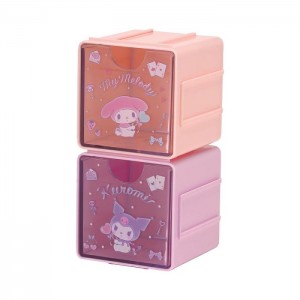 Hello Kitty My Melody & Kuromi Cubic Storage Containers (Set of 2) Pink | AU_HK48327