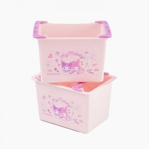 Hello Kitty My Melody & Kuromi Stackable Mini Baskets (Set of 2) Pink | AU_HK17338