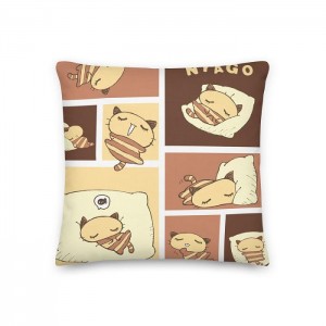 Hello Kitty Nyago Lazy Day 18" Square Pillow Multicolor | AU_HK78593