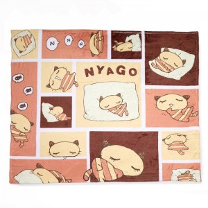 Hello Kitty Nyago Lazy Day Throw Blanket Multicolor | AU_HK83422