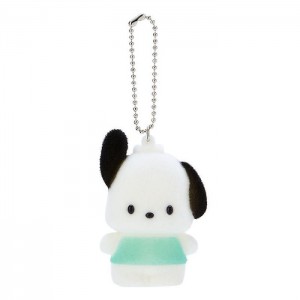 Hello Kitty Pochacco Flocked Keychain Mascot White / Green | AU_HK73249