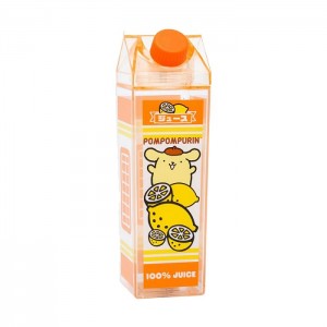 Hello Kitty Pompompurin Milk Carton Water Bottle (Lemon) Yellow | AU_HK12456