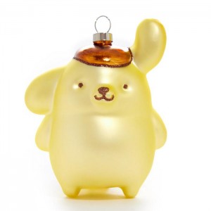 Hello Kitty Pompompurin x Kat + Annie Glass Ornament Gold | AU_HK90869