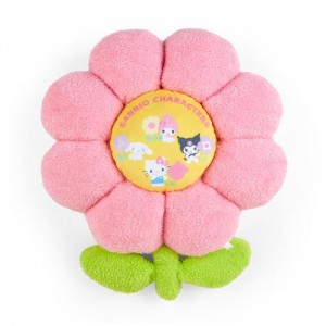 Hello Kitty Sanrio Characters Daisy Throw Pillow (Pastel Check Series) Pink | AU_HK71426