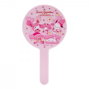 Hello Kitty Sanrio Characters Hand Mirror (Staycation Series) Pink | AU_HK86200